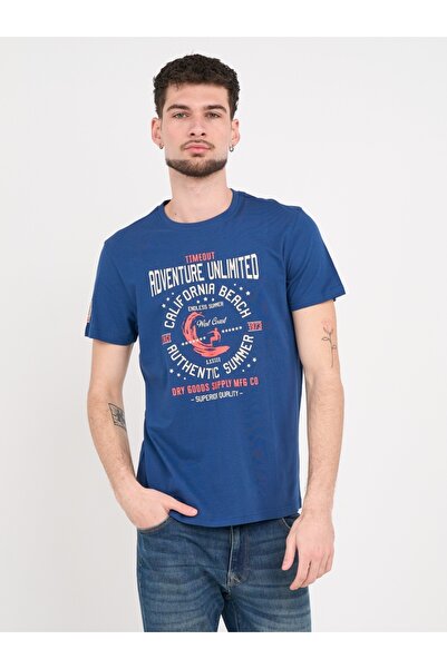 Timeout - Tricou barbat cu maneca scurta si imprimeu grafic