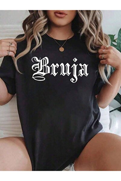 NOURAM 100% Cotton Bruja Dia De Muertos Mexican Halloween Witch Latina T-Shir...