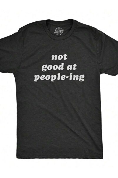 NOURAM Not Good At Peopleing Shirt Introverted Tee For Guys Mens Funny T Shir...