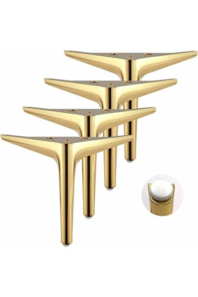 STARSTAR A set of 4, 18 cm triangular gold-plated objects, with gold-plated b...