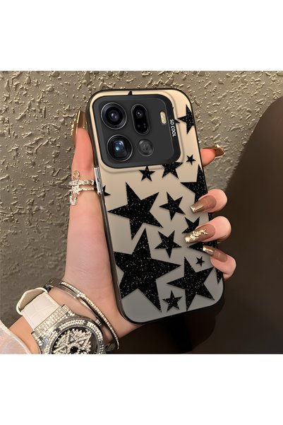 CHICASELUX Oppo Find X9 Pro 5g Compatible High-Quality Flat Print Black Star ...