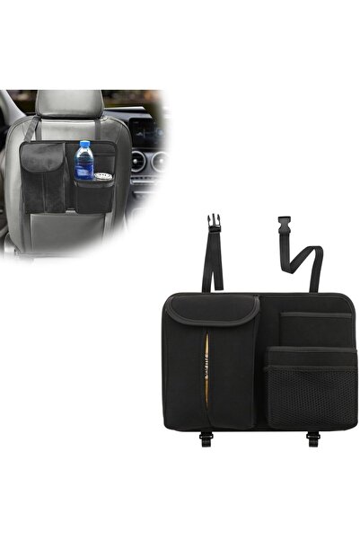 STARSTAR Car Rear Seat Storage Bag Double Capacity Hooks Waterproof Quick Ins...