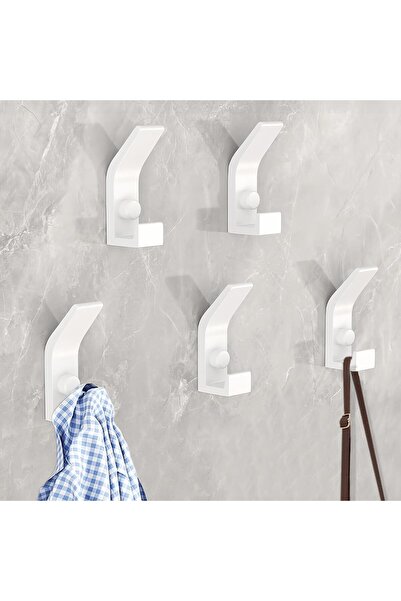 STARSTAR 10-Pack coat hooks - hat & coat hooks w/fixing screws - bathrobe & t...