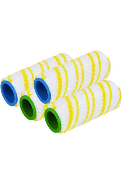 STARSTAR 4-Piece Microfiber Roller Brush Replacement Set for Kärcher FC3, FC5...
