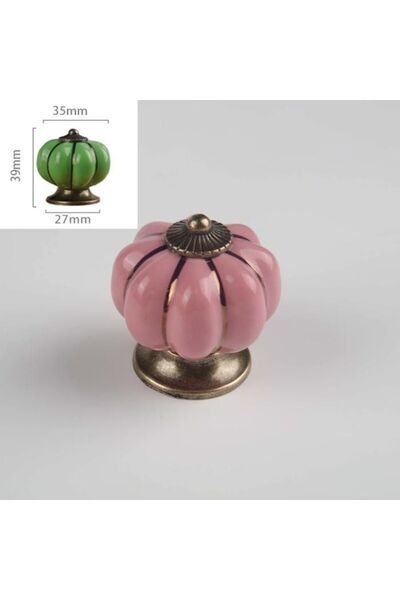 STARSTAR Light purple pumpkin-shaped handle - with screws - suitable for kitc...