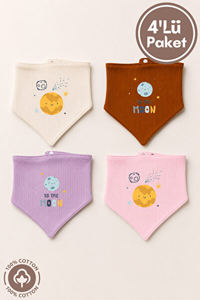 Miniel Unisex Baby Newborn Combed Cotton 100% Cotton Fabric Printed Baby Bib ...