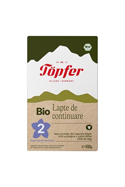 Töpfer Lapte praf Bio 2 Lactana, 6 luni+, 600 g, Topfer