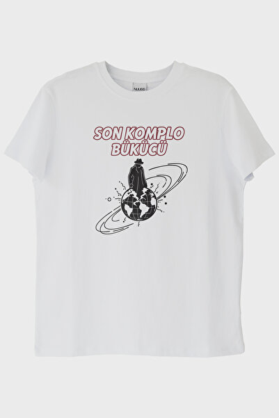 lofux Son Komplo Bükücü White T-Shirt