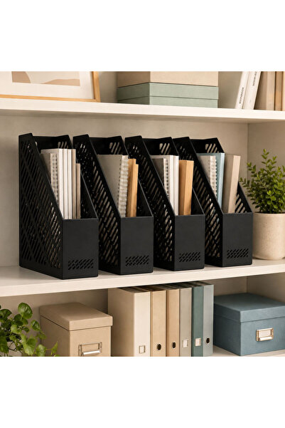 PROCART Suport vertical pentru documente A4, set de 4 organizatoare de dosare...