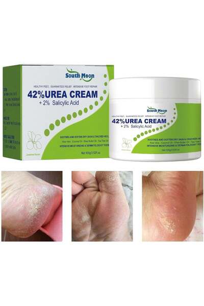 South Moon 42% Urea Foot Cream with 2% Salicylic Acid for Dry, Cracked Heels-...