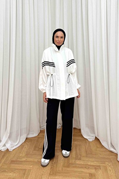 Melike Tatar طقم مخطط 12-8978