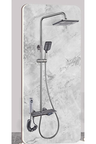 Generic Ruler Digital Shower System Gray Modern