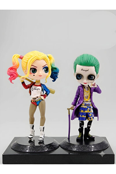 DEK Harley Quinn & Joker PVC Figür Seti 15 cm Koleksiyon Dekor Figürü