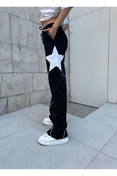 GRİİ WEAR Unisex Urban Stripe Wide Leg Sweatpants
