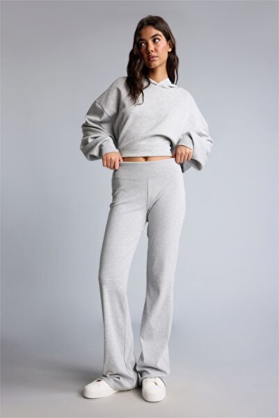 DeFacto Kadın Eşofman Alt E0628AX/GR210 GREY MELANGE