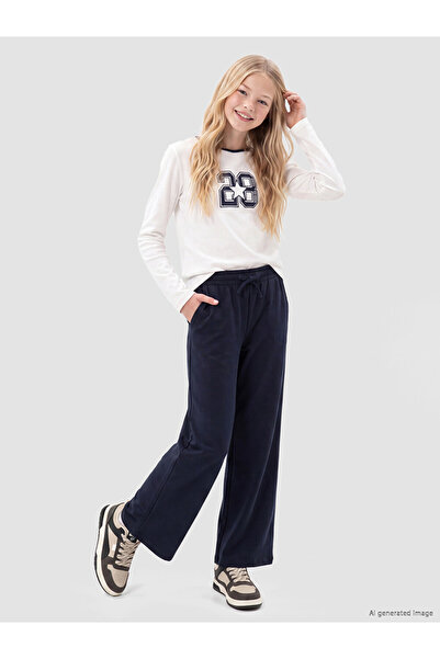 LC Waikiki Rmz Gi̇yi̇m Farki̇lya Wide Leg Girls' Pants