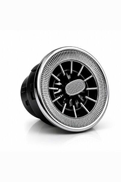 DEMİRLED Universal Araç Klima Menfezi Krom Tasarım (1 adet)(9-10cm Çap)