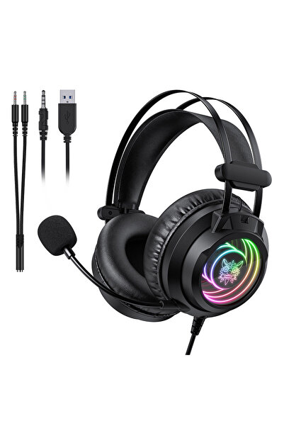 Onikuma Căști de gaming X80 pentru PC, PS4, Xbox, concepute cu grijă pentru g...