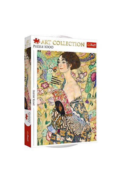 CATIANO Puzzle Tablou Doamna cu Evantai Gustav Klimt (1000 de Piese) - Trefl