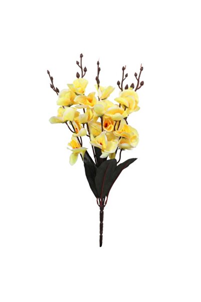 Goliat Buchet de 5 orhidee Phalaenopsis artificiale galbene - Decorațiune îna...