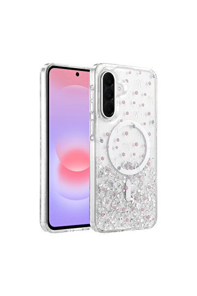 halkhouse Galaxy A56 & A36 & A37 5G Kılıf Sararmaz Magsafe Özellikli Simli Me...