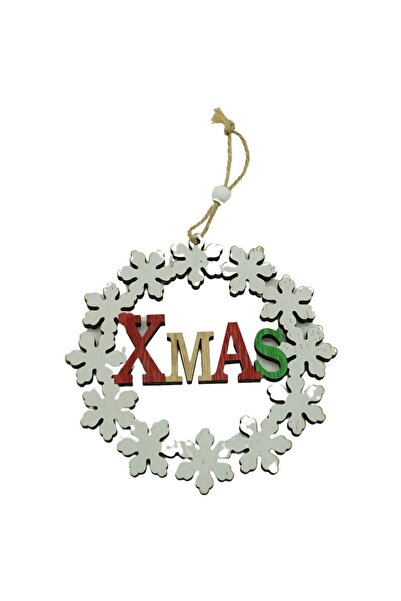 Rao Ornament de Brad Xmas, Multicolor, Lemn, 12 Cm