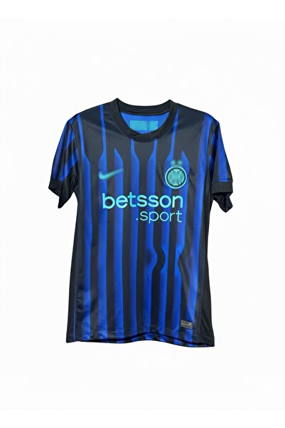 Generic Brand T Shirt Striped Sport Blue and Black Basic Fans 2026