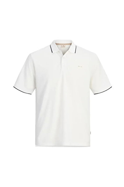 Jack & Jones 12274681 Jprblualves Ss Polo Sn Тениска Бяла