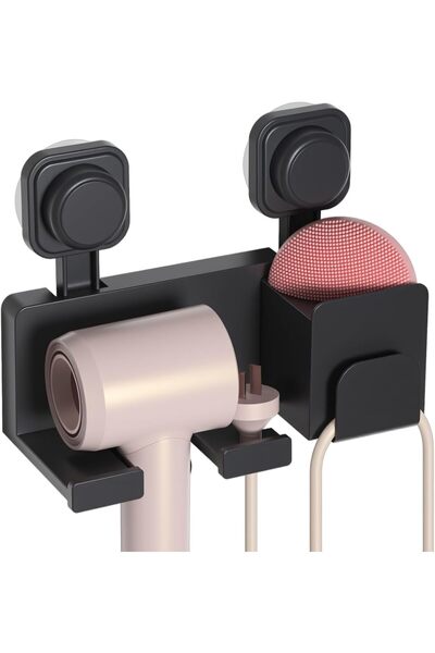 STARSTAR Wall-mounted hair dryer holder with self-adhesive design, suitable f...