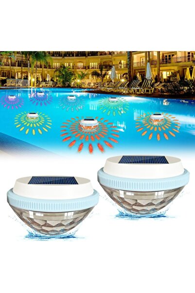STARSTAR 2-Pack Solar Floating Pool Lights, Color-Changing Waterproof LED Lig...