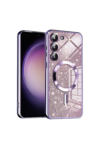 Techsuit Husă pentru Samsung Galaxy S23 Plus, Lux Glitter MagSafe, albastru -...