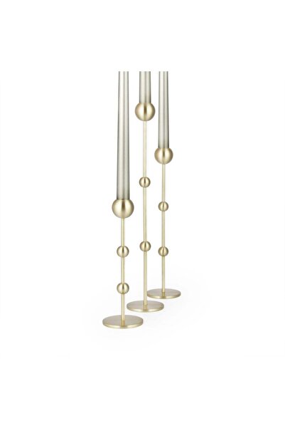 coho objet originale Coho Brazen Society Uzun Prinç Şamdan 3 lü Set - 20&28&3...