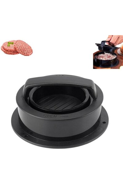 STARSTAR 1-Piece 3-in-1 Hamburger Press - Burger Patty Mold - Bacon Press - S...