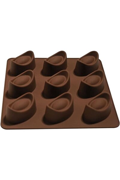 STARSTAR Pieces 9 Cavities Silicone Molds Gold Ingot Shapes Cake Chocolate So...