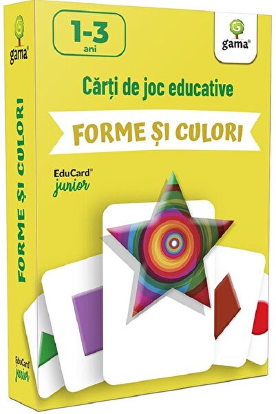 Gama Forme si culori. Carti de joc educative