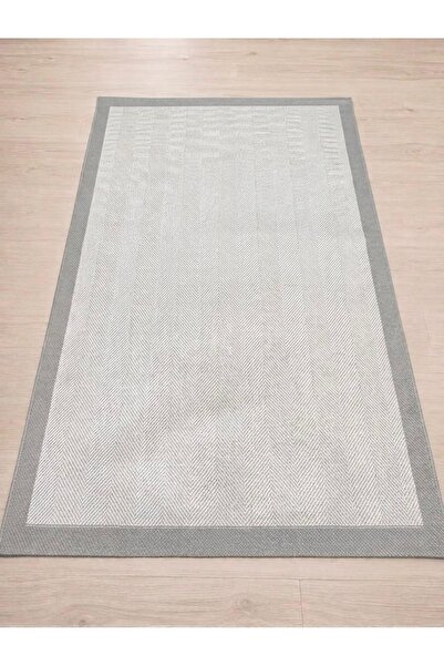 jut sisal Yıkanabilir Kaymaz Taban Modern Salon Mutfak Sisal Halı Beyaz Gri