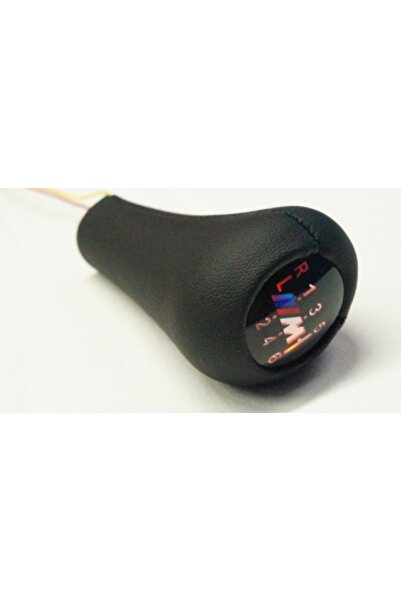 25112282450 SYHM BMW VİTES TOPUZU IŞIKLI BMW M POWER 6 VİTES E30/34/36/39/46/60/62/90/92 SİYAH DERİ 299837