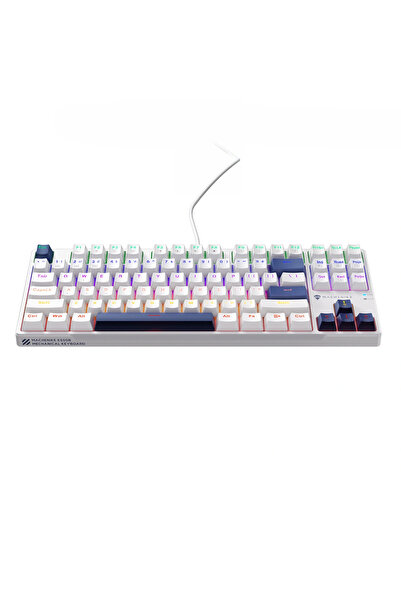 Machenike K500B-B87 Tastatură mecanică de gaming cu iluminare de fundal roșie