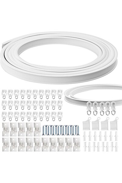 STARSTAR 5-meter flexible ceiling curtain track, curved curtain track, ceilin...