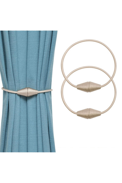 STARSTAR Two-piece upgraded hand-woven rope magnetic curtain tieback set - pr...