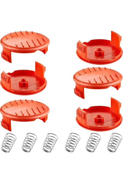STARSTAR 6-Pack RC-100-P Replacement Spool Covers for Black Decker GH900 GD60...