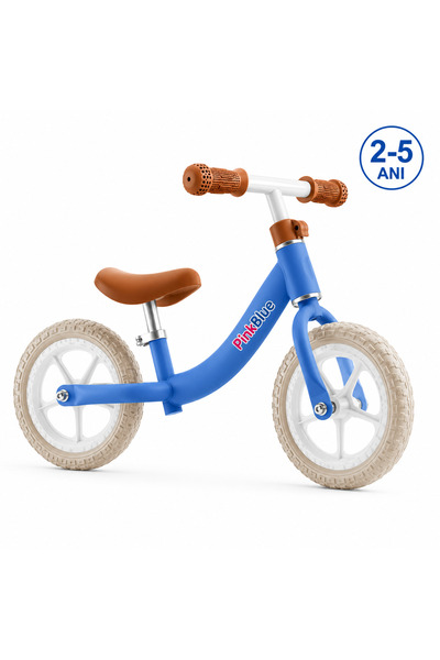 PinkBlue Bicicleta de Echilibru Copii 2-5 Ani, Roti EVA 12 Inch, Sa si Ghidon...