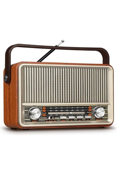 STARSTAR Vintage Portable Radio - AM/FM/SW Radio with Bluetooth - 1800 mAh Ba...