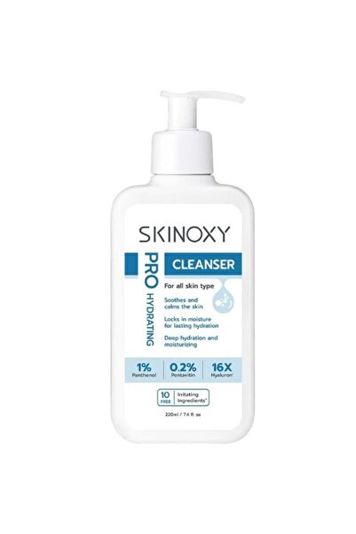 Skinoxy غسول برو المرطب للوجه بحمض الهيالورونيك من سكن اوكسي - 220 مل