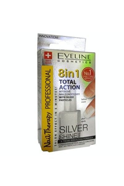 Eveline Cosmetics Eveline Nail Therapy 8 în 1 Argintiu
