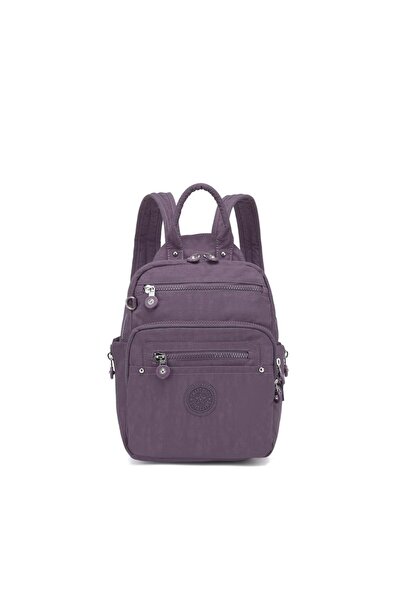 SMART BAGS حقيبة ظهر نسائية صغيرة الحجم من القماش المجعد 3386