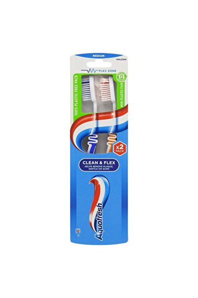 Aquafresh Periuță de Dinți Medium Clean Flex – 1 Bucată