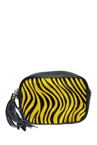 SimpleFind Anna Luchini Geanta piele -Valeria-Galben,Geanta postas piele natu...
