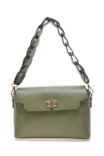 SimpleFind Roberta M Geanta piele -Gabriella-Verde militar,Geanta de mana pie...