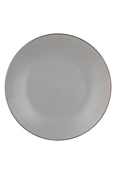 BAMI NETWORK Farfurie ceramica gri cu model puncte 21cm pentru fructe